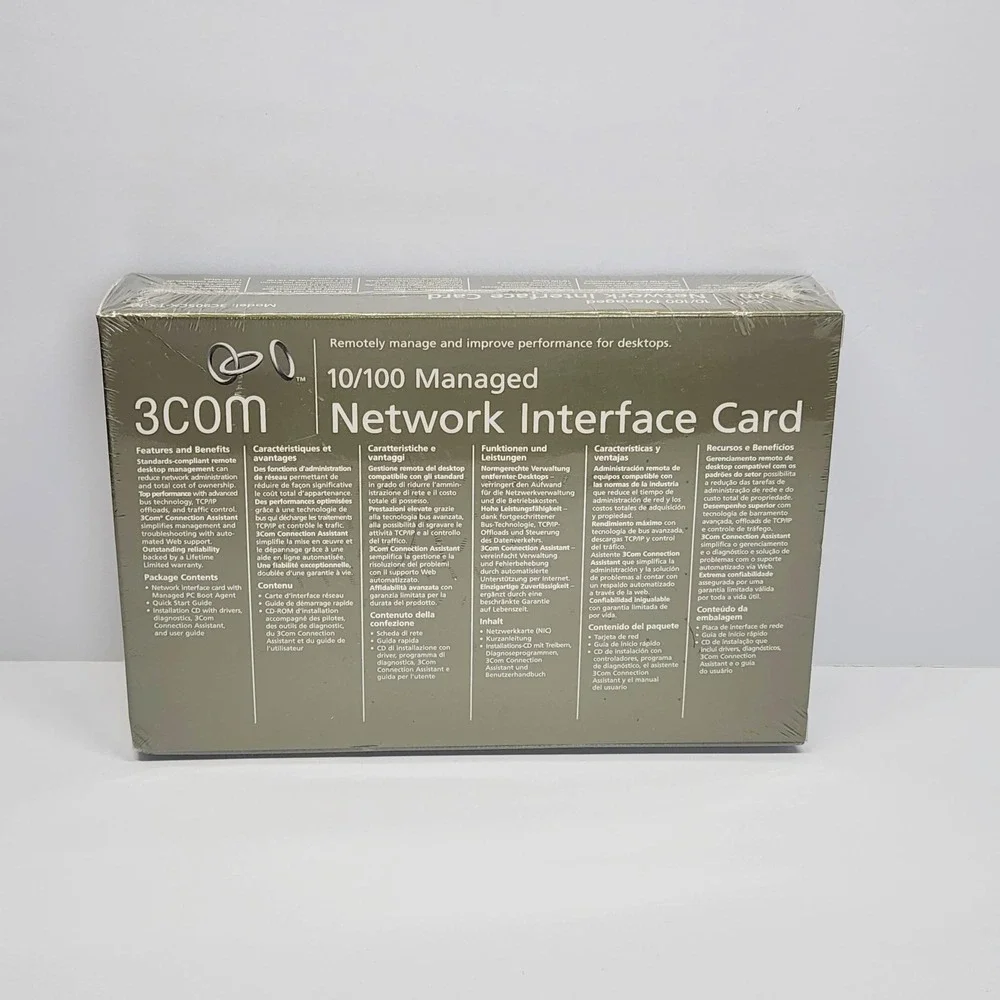 3Com 3C905CX-TX-M 10/100 Managed PCI Ethernet Network Adapter Card New Desktop - Picture 16 of 16